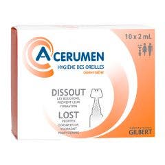 Single-Dose Ear Solution 10x2ml Hygiène des oreilles A-Cerumen
