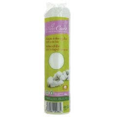 Organic cotton make-up remover discs x80 Silver Care