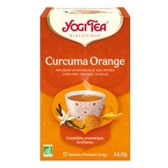 Organic Turmeric Herbal Tea 17 Sachets Yogi Tea