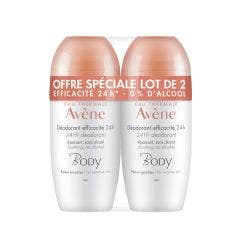 24H Deodorant Duo 2x50ml Body Avène