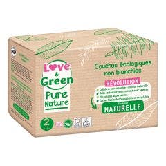 Ecological nappies x 35 Pure Nature Size 2 Love&Green