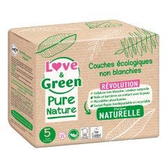 Ecological nappies x 33 Pure Nature Size 5 Love&Green