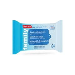 64 Soft Antibacterial Wipes 64 lingettes Assanis