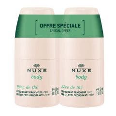 24h Freshness Hydrating Deodorant Duo 2x50ml Rêve de thé Body Nuxe