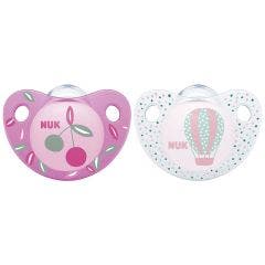 Nuk Physiological Silicone Pacifier Day Trendline Size 3 From 18months X2 x2 18 mois et plus Nuk