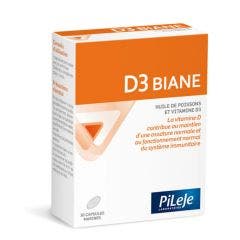 Biane Vitamin D3 x 30 capsules Pileje