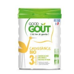Lait Croissance 3 Bio 800g De 10 mois à 3 ans Good Gout