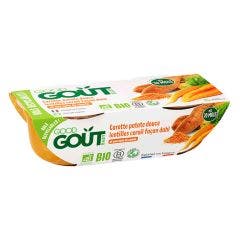 Organic Baby Meals 2x190g Carrot sweet potato coral lentils Dahl style From 10 months Good Gout