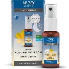 Spray Liquide Elixir Biologiques Originales D'angleterre N°39® Urgence 20ml Nuit Paisible Lemon Pharma