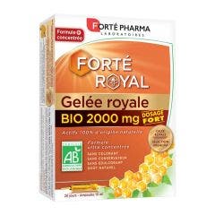Organic Royal Jelly 20 Phials Boost 20 Ampoules Forté Royal Forté Pharma