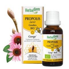 Organic Throat Drops for Juniors 15ml Propolis Herbalgem