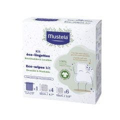 Reusable and washable eco-wipes kit x10 Mustela