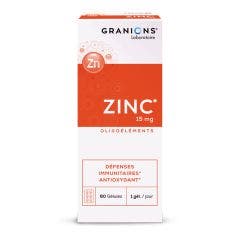 Zinc 60 capsules Immune defences Granions