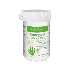 Omegas 3 Vegan Seaweed Oil 80 Capsules Norsan