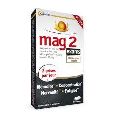 Mag 2 Exams magnesium 30 tablets 30 Comprimés Mag 2