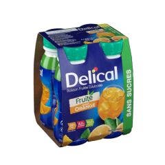 Orange Sugar Free Fruit Drink 4x200ml Delical