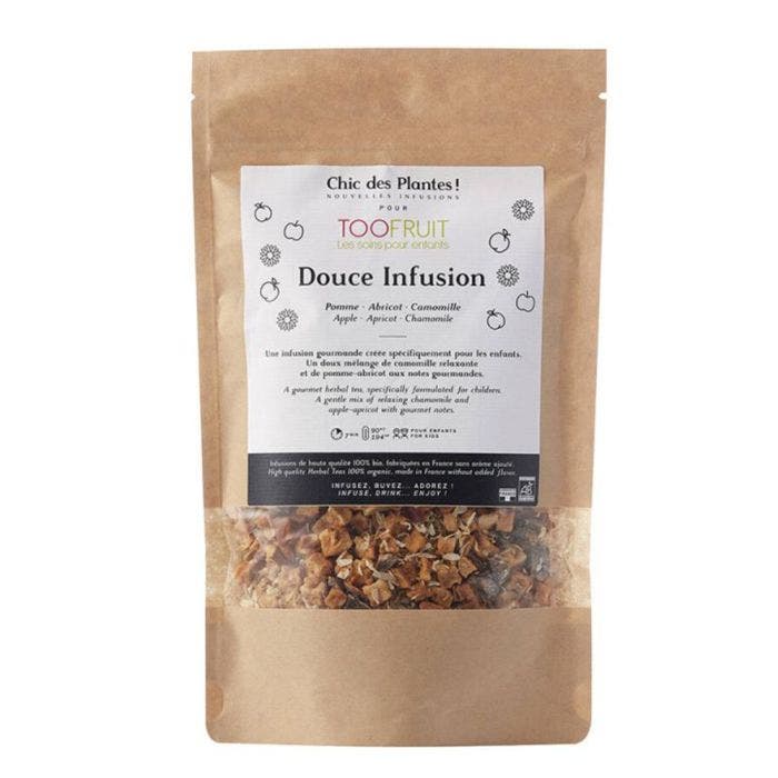 INFUSION　Toofruit　and　Apricot　Apple,　GENTLE　80G-　organic　Chamomile　100%　Easypara