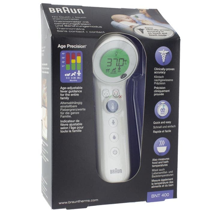 No Touch Ntf3000 Forehead Digital Thermometer Braun Easypara