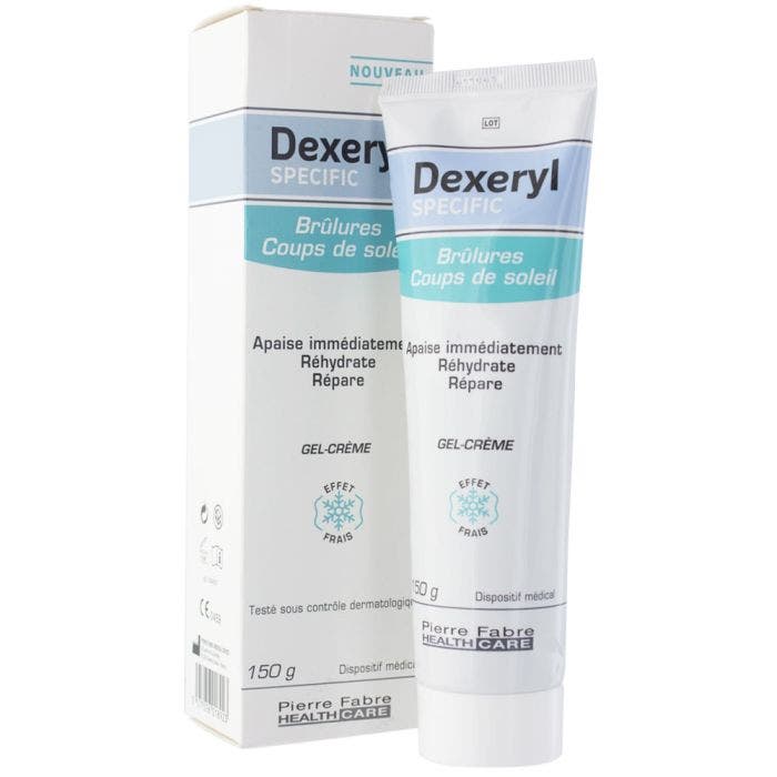 Soothing Specific Gel Cream For Burns And Sunburns 150g Dexeryl Easypara