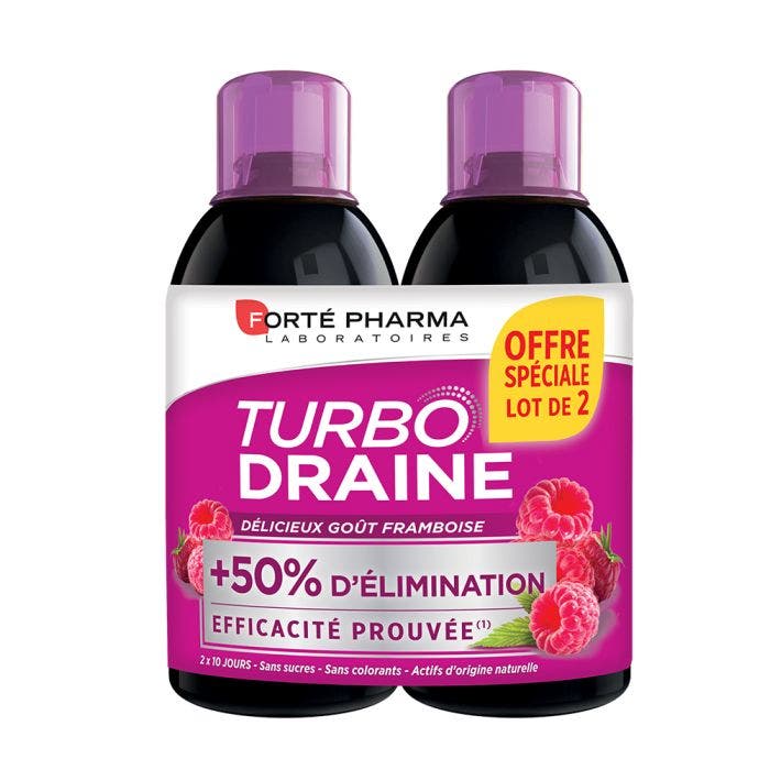 Turbo Draine 2 X Slimming Drink 2x500ml Forté Pharma