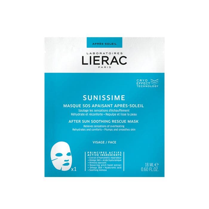 After-Sun Soothing SOS Fabric Mask x1 Sunissime Lierac